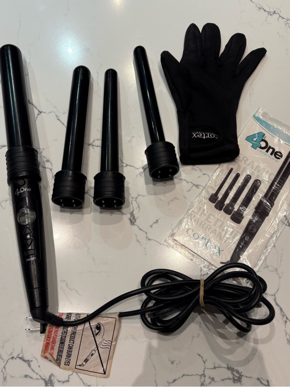 Cortex International 4-in-One Curling Wand Set